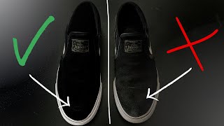 Punto de exclamación Reverberación yo Como LIMPIAR zapatillas de GAMUZA NEGRA - YouTube