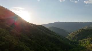 A beautiful evening over Indian Creek Campground in Cherokee NC.