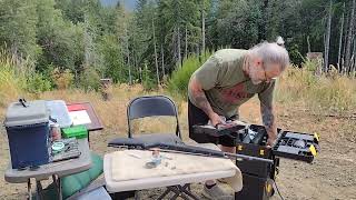 Shooting the Tracker 209 50 caliber in-line rifle.