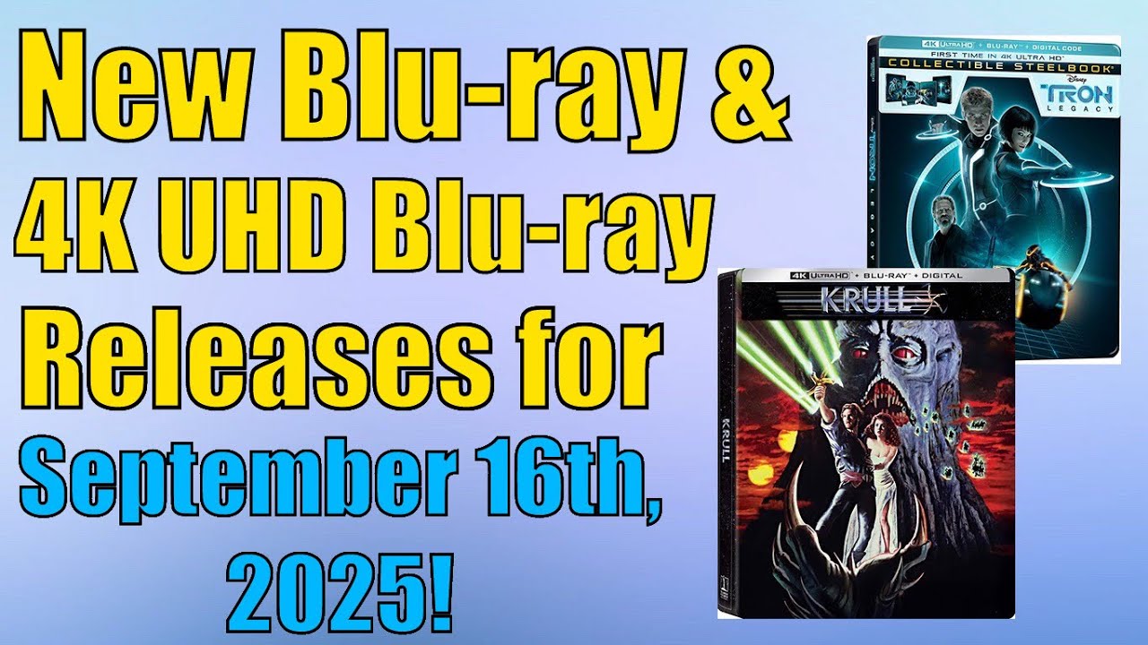 New Blu-ray & 4K UHD Blu-ray Releases for September 16th, 2025