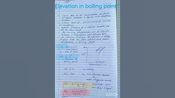 Elevation in boiling point, colligative property, 12 chemistry notes, , ebulioscopic constant