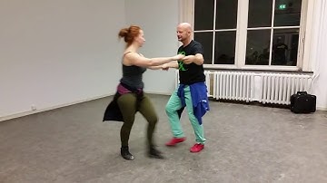 Flow Zouk class demo theme mirroring your basics, 9feb16, Niki & Remy