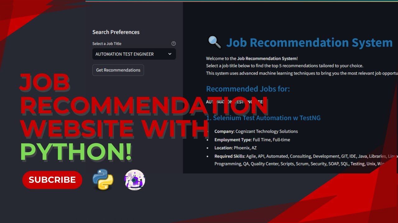 Create Your Own Job Recommendation Web App with Python & Cosine ...