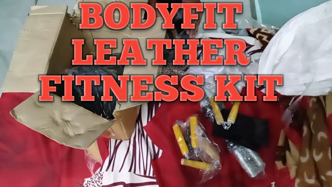 Unboxing BodyFit Leather Fitness Dumbell Set Home Gym Kit, 10kg from
