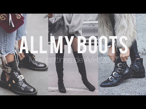 ALL MY BOOTS / Mes bottines de l'automne/hiver 2017