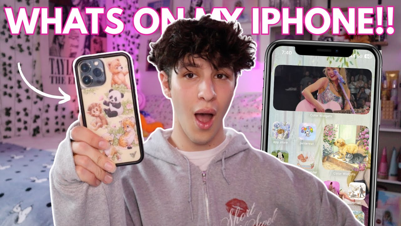 Whats On My iPhone 2025!! 🎀 aesthetic customization, cute widgets & more!!