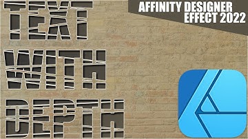 Tekst met diepte-effect in Affinity Designer