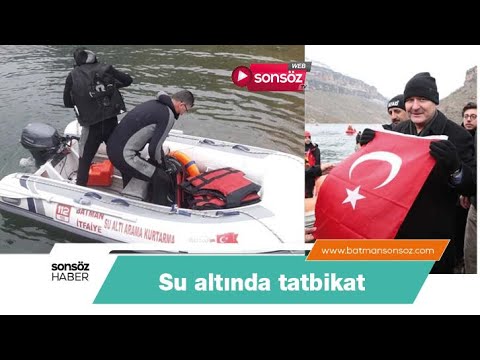 Su altında tatbikat