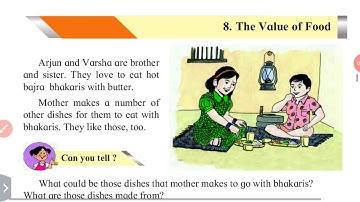 4th.EVS.1. Lesson.8 (Part.2) The Value of Food. Maharashtra Board
