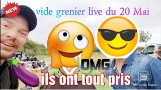 Vide grenier du 20 Mai , avec des invités qui ont tout pris ! 😉. #viral #videgrenierlive ....