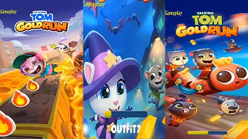 Talking Tom Gold Run Snake Off TomVS Explorer Hank Witch Angela Chasing Snakes Lava Escape Halloween