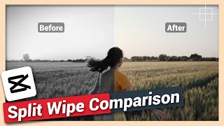 Create Before & After Split Wipe Comparison Effect | CapCut Android & iPhone Tutorial