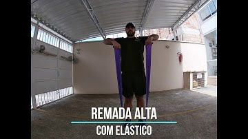 Remada Alta com elástico