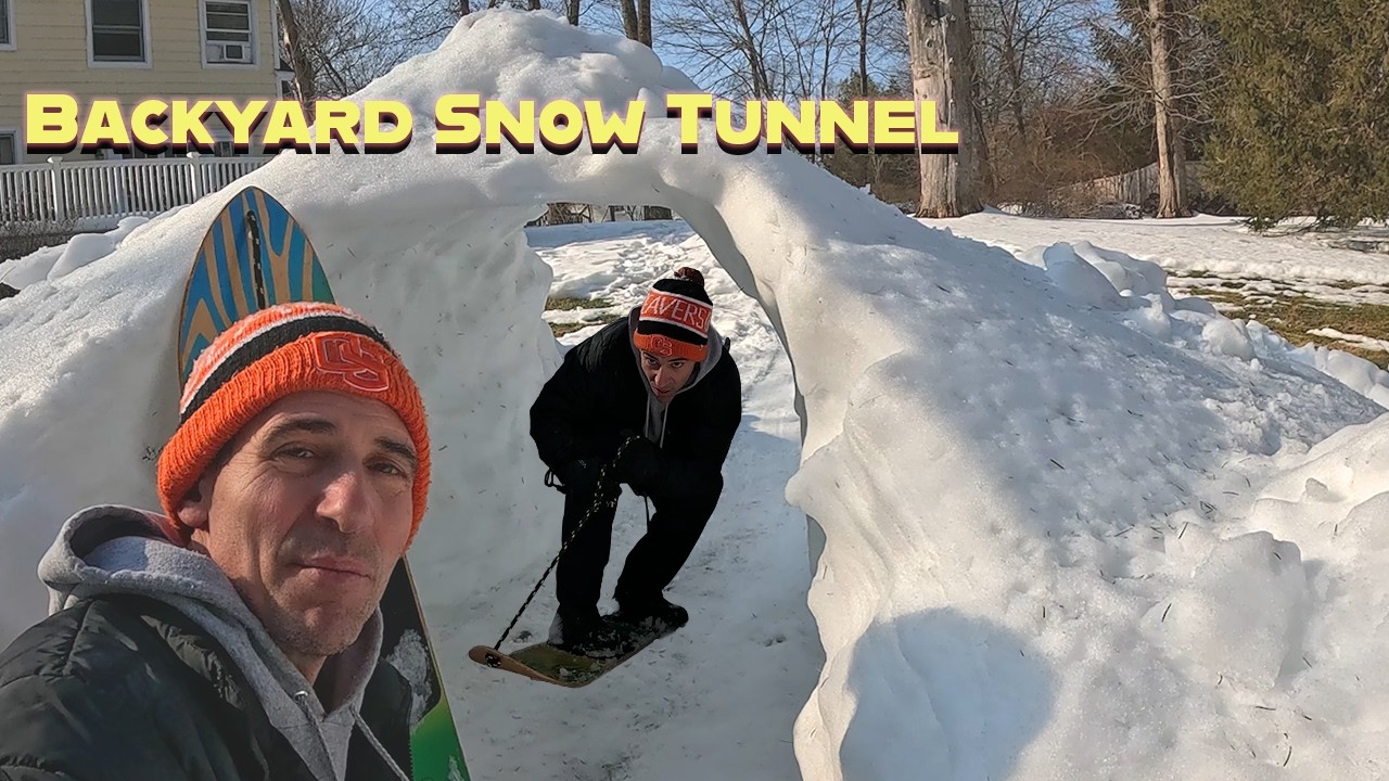 Unc Barely Fit Through This Snow Tunnel (5 Day Build) - YouTube