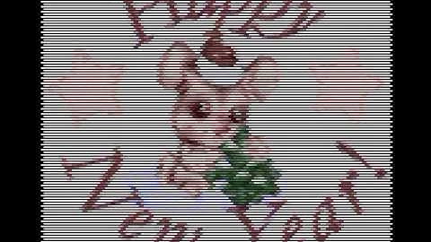happy new year animation for Atari 8-bit