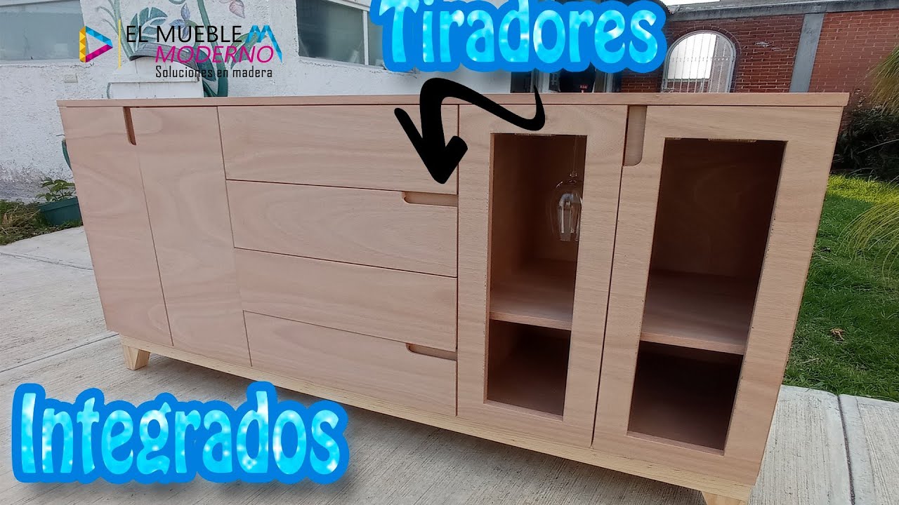 COMO HACER TIRADORES DE CAJONES Y PUERTAS INTEGRADOS ElMuebleModerno