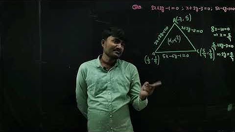 Determine all values of α for which the point (α,α^2 ) lies inside the triangle formed by the lines