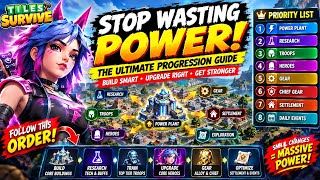 STOP WASTING POWER! The Ultimate Tiles Survive Progression Guide 🚨 Build THIS FIRST!