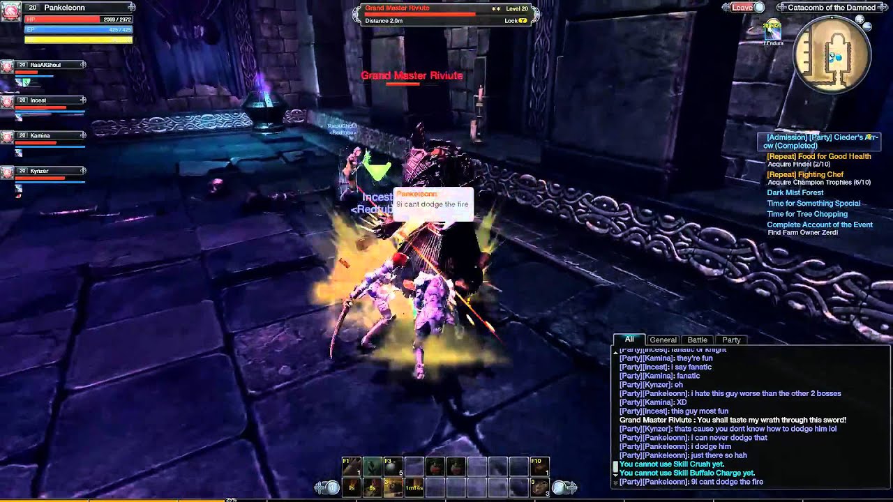 RaiderZ CBT Boss Challenge - Grand Master Riviute in 3 Minutes