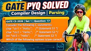 GATE CS 2026 | Set 1 | Question: 17 Consider the following C statements:char *str1 = Hello; /*