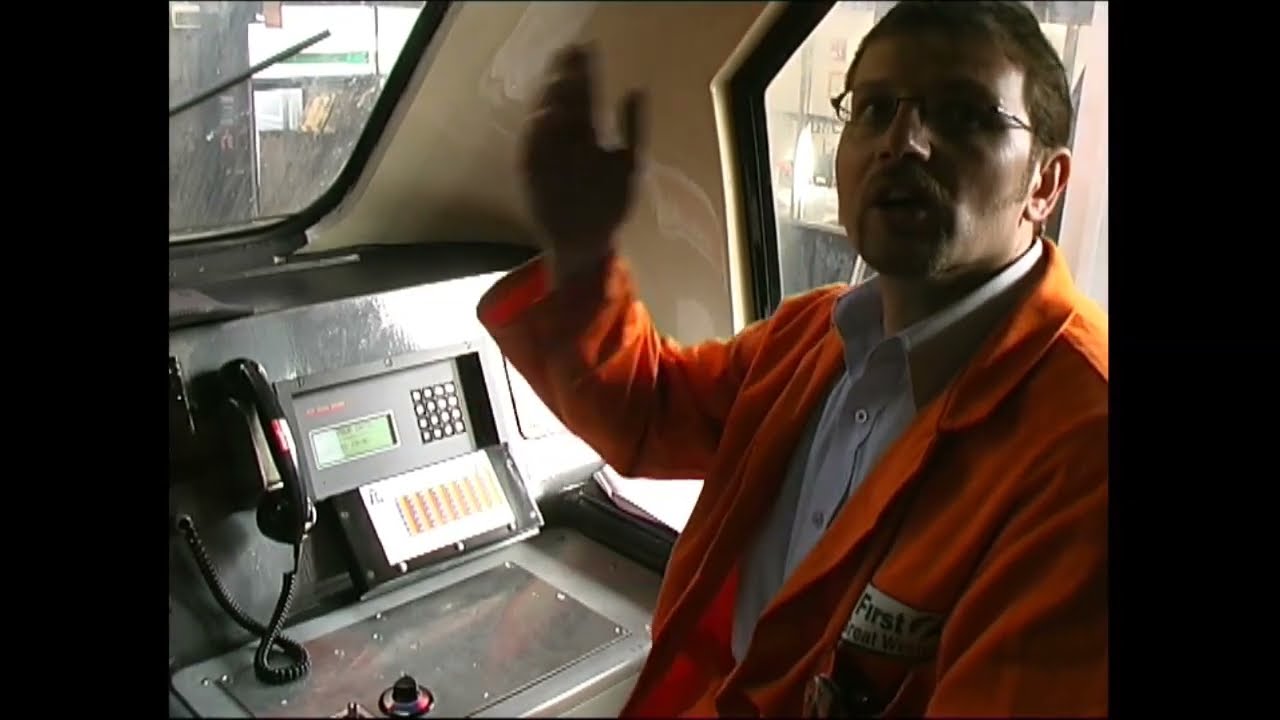 Rails in Wales. Tour of Landore HST Depot 2004. Inside cabs and power car moves