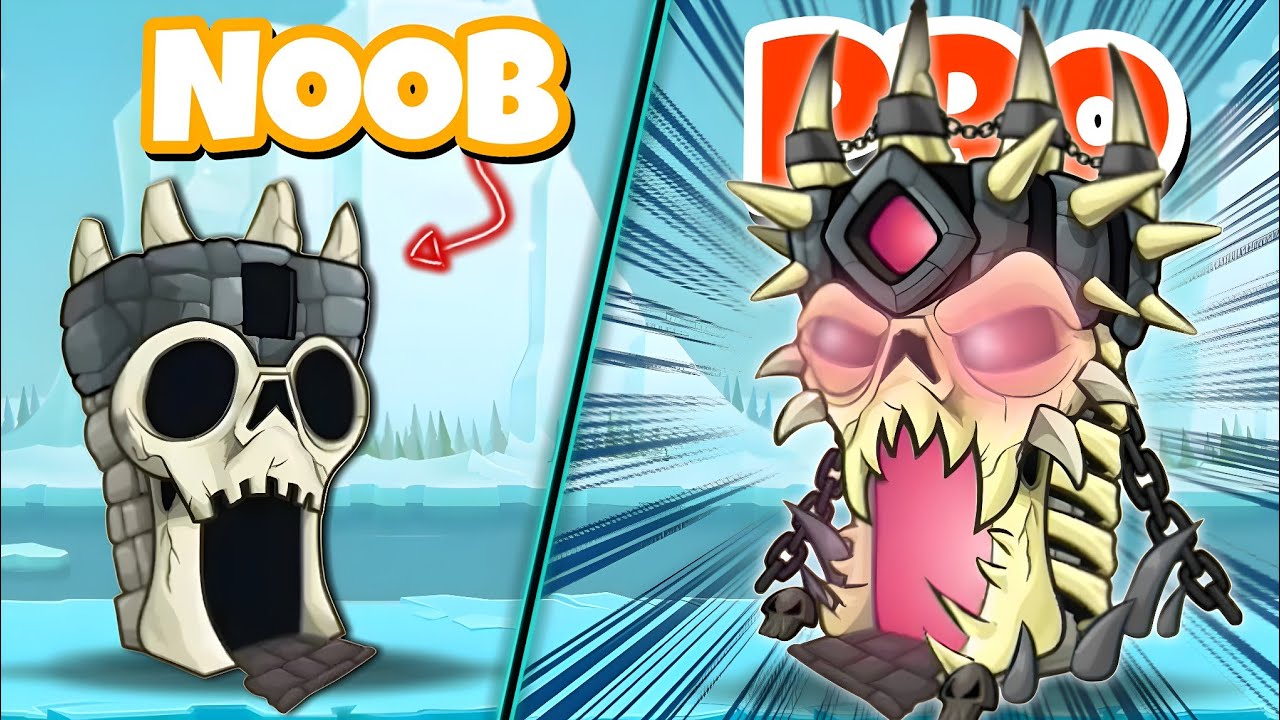 Urgent News Alert! Noob vs Pro Clash in Bone Tower MAX LEVEL UPGRADE ...