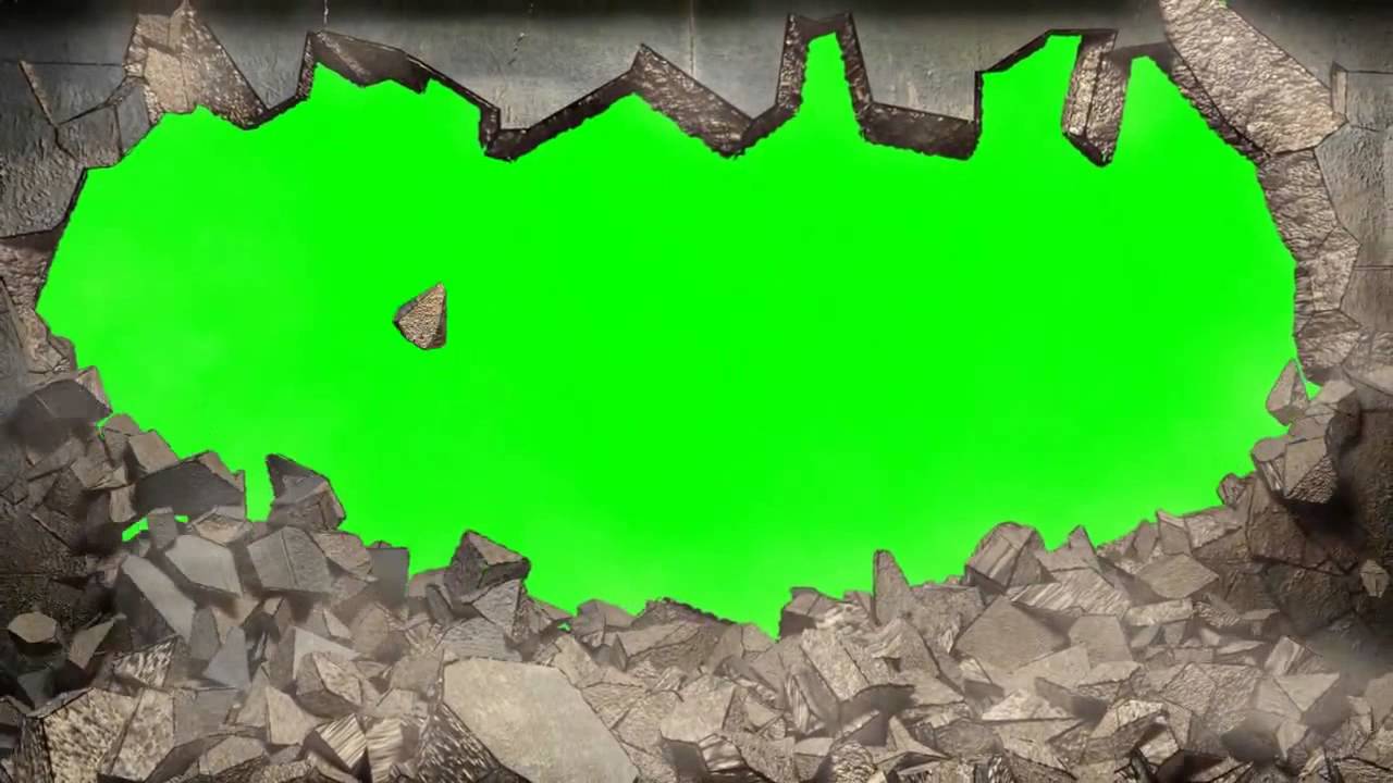 Wall collapse A green screen Intro Template YouTube