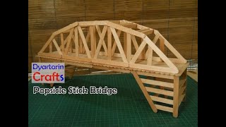 Making a popsicle stick bridge