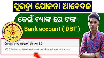 subhadra yojana visit bank branch dbt link subhadra dbt link account check subhadra status