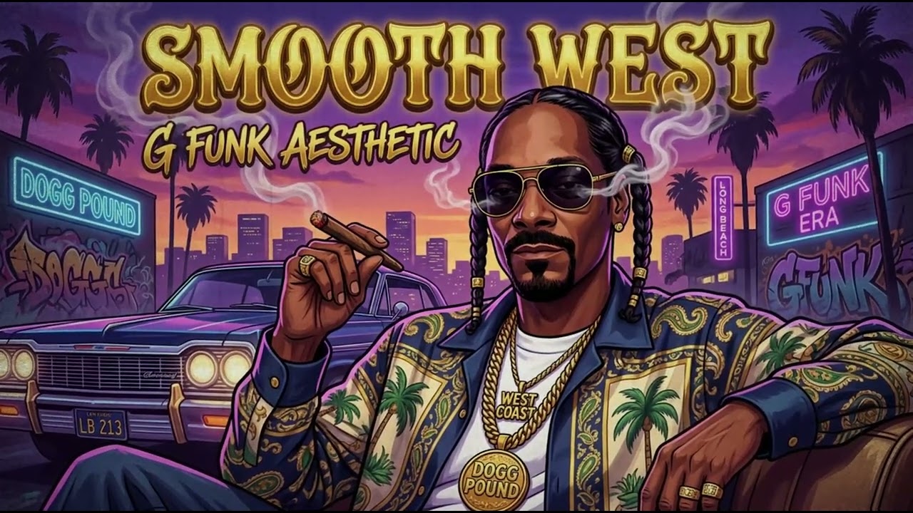 Smooth West 🌙 Snoop Dogg, Dr Dre, Warren G | Chill Night G-Funk