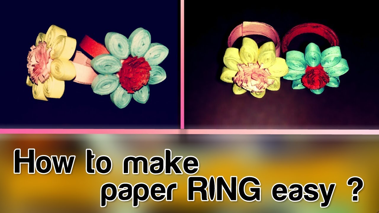 How to make an Easy Paper Ring Origami Ring Tutorial Step by Step Instructions,, YouTube