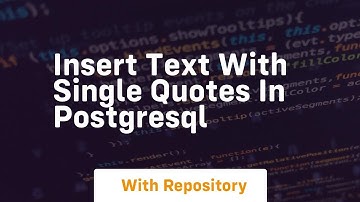 insert text with single quotes in postgresql