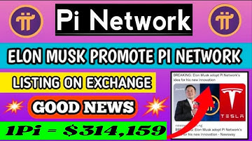 Boom 💥| Elon Musk Promote pi Network 😱 Pi Listing on Exchange 🤯 | 1Pi = $314,159 🤑🎉 #bitcoin #crypto