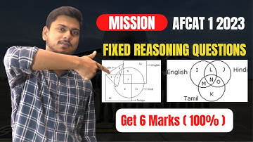 Get 6 Marks || Fixed Reasoning Questions for AFCAT 1 2023 Exam