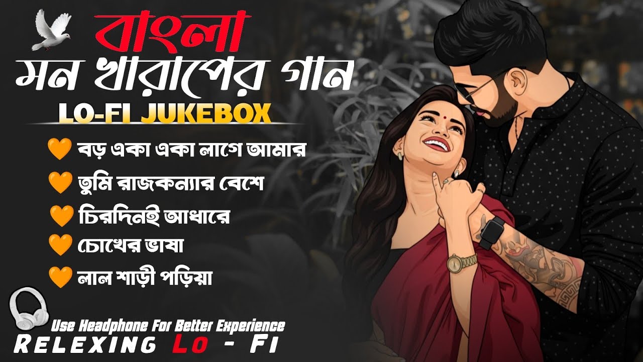 Nonstop Lofi Jukebox | মন খারাপের গান | Relaxing Lo-Fi Version | Bangla Sad Lofi Song 2026 |