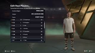 FC 26 Port Vale Overall Player Ratings