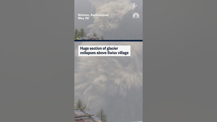 Huge section of glacier collapses above Swiss village