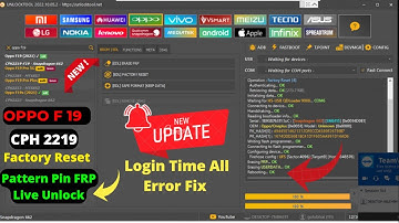 Oppo F19 Cph2219 Hard Reset Pattern Pin FRP Remove Unlock Tool 2022 | Oppo F19 ka lock kaise tode|