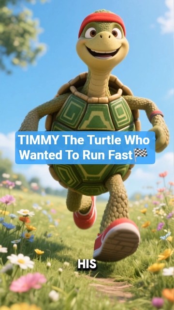 Timmy Delta Run Timmy The Turtle Who Wanted To Run Fast,Kids Cartoon story #turtle # ...