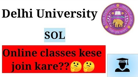 1st semester ba programme online classes join kese kare??(delhi University)