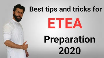 ETEA test preparation tips and tricks 2020- Etea test date- Entry test- BCM Science