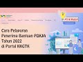 Cara Pelaporan Penerima Bantuan POKJA Tahun 2022 di Portal KKGT