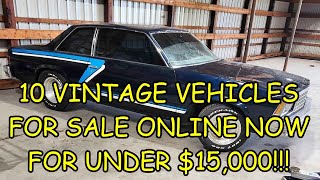 Episode #52: 10 Pre-1980 Classic Vehicles for Sale Online Now Across North America For Under $15,000 by MG Guy Vintage Vehicles 3,254 views 2 months ago 11 minutes, 54 seconds