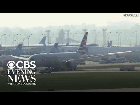 American Airlines plane reports brake problem, tire blow out during emergency landing