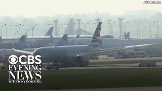 American Airlines plane reports brake problem, tire blow out during emergency landing