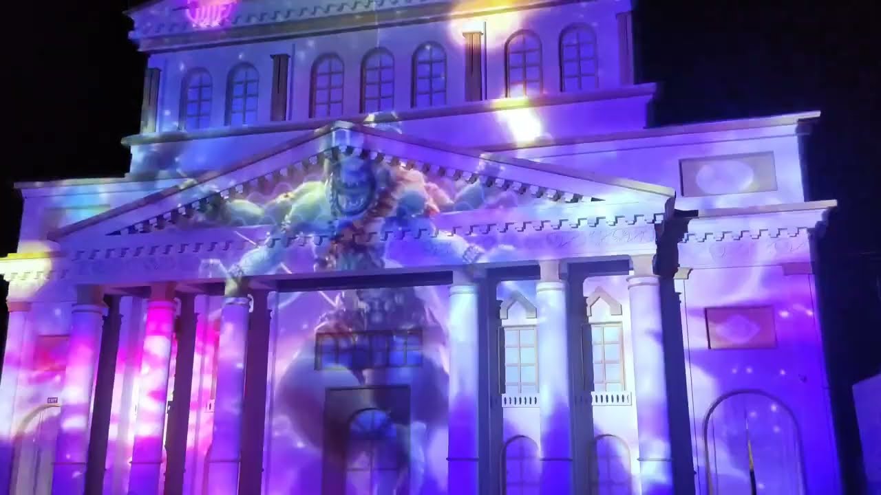 Berhampur durga puja pandal 2022 3d showing 🌚✨ 