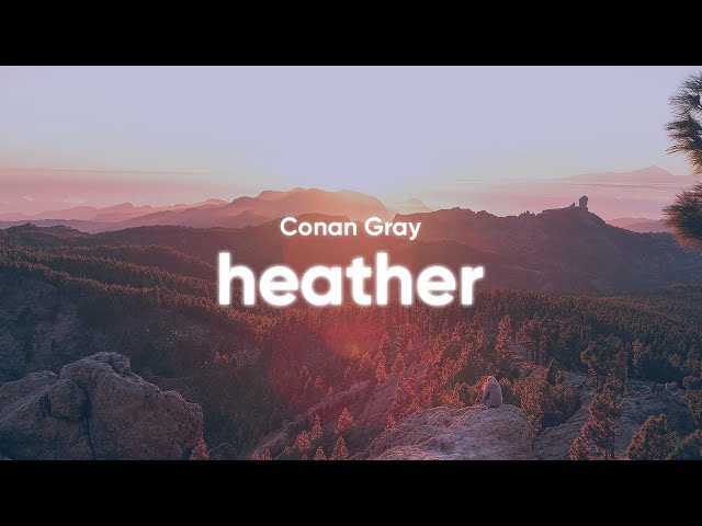 Conan Gray - Heather (Lyrics) class=