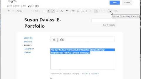 Step 2: Adding Pages, Sub-pages, Links and Images to Your GLD E-Portfolio