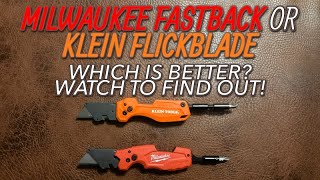 Milwaukee Fastback or Klein Flickblade - Which one is better? Watch to find out!