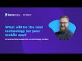 What will be the best technology for your mobile app? - Piotr Kaźmierczak from BinarApps